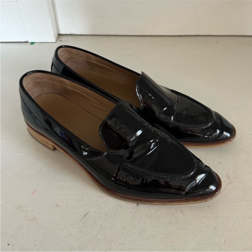 Everlane Black Patent Leather Loafers 10 (really 9)